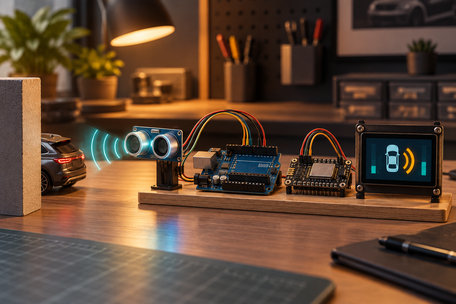Blind spot detection electronics prototype
